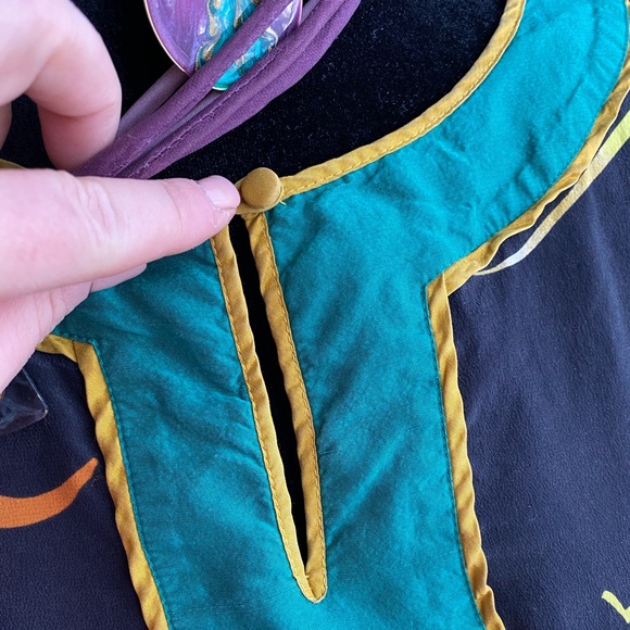 Vintage Bob Mackie wearable art dragonfly tunic, size small - Picture 7 of 12